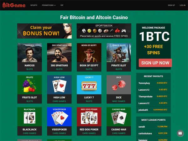 BitGame - Онлайн Биткоин / Альткоин казино: Кости, Ставки, Слоты, Покер